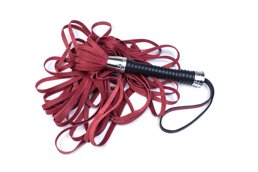 Red Hot leather flogger | BDSM Attributes